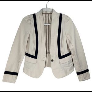 Women Ann Taylor LOFT blazer in Beige 2P